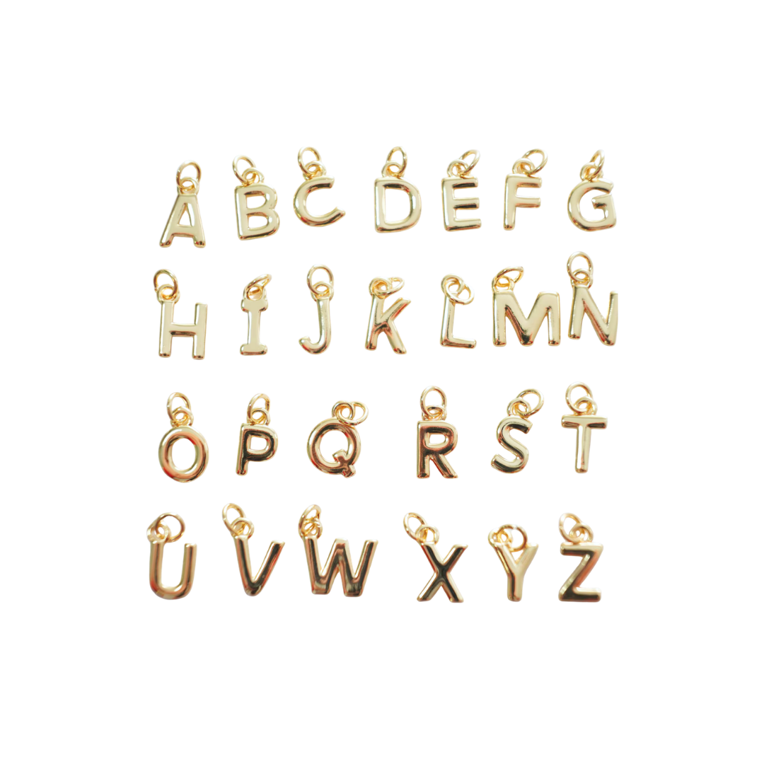 Baby Block Letter Charm