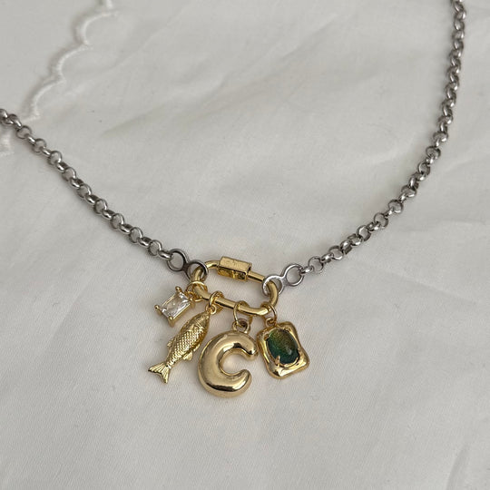 Rolo Chain Charm Necklace